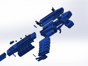 Militech Rifle Crusher 3D प्रिंट मॉडल