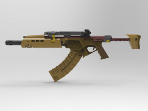 Militech M251S Ajax 3D-printmodel