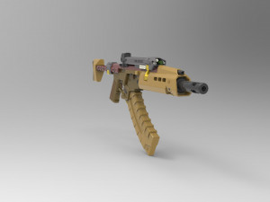 Militech M251S Ajax 3D Принт Модель