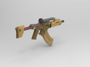 Militech M251S Ajax 3D Принт Модель