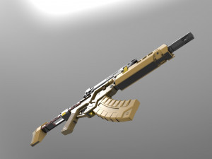 Militech M251S Ajax 3D Принт Модель