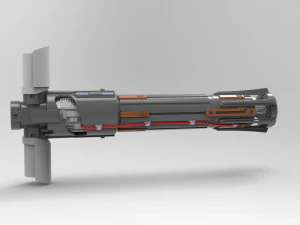 Kylo Ren Lichtschwert 3D Druckmodell