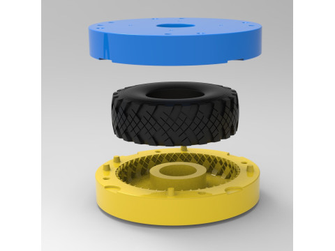 Mold for diecast military KAMA-1260 Scale 1 to 10 and 1 to 14 and 1 to 25 3D-printmodel