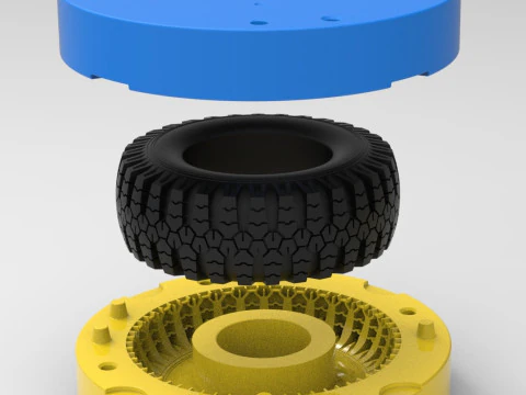 Mold for diecast military Ural O-47A Scale 1 to 10 and 1 to 14 and 1 to 25 3D Print Model