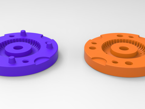 Mold for diecast military tire 1 Scale 1 to 10 and 1 to 14 and 1 to 25 3D Print Model