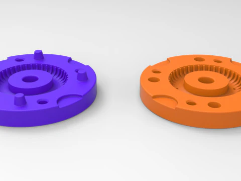 Molde para pneu militar fundido sob press&atilde;o 1 Escala 1 a 10 e 1 a 14 e 1 a 25 Modelo de Impressão 3D
