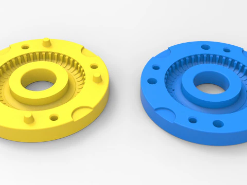 Mold for diecast military tire 2 Scale 1 to 10 and 1 to 14 and 1 to 25 3D Print Model