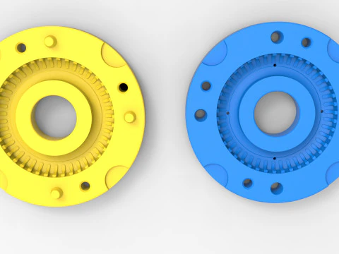 Mold for diecast military tire 2 Scale 1 to 10 and 1 to 14 and 1 to 25 3D Print Model