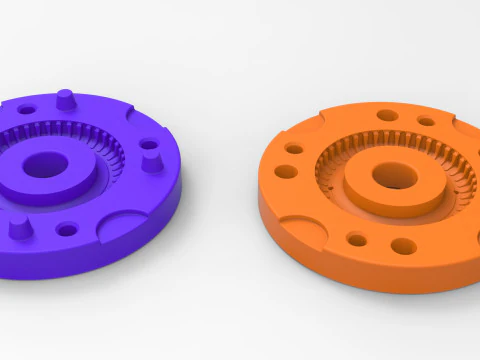 Mold for diecast military tire 2 Scale 1 to 10 and 1 to 14 and 1 to 25 3D Print Model