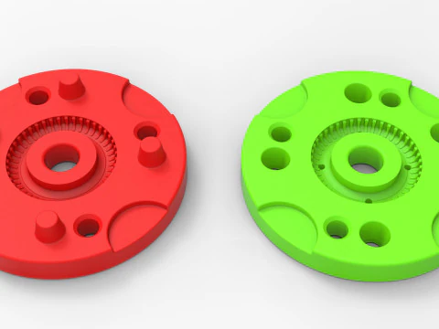 Mold for diecast military tire 2 Scale 1 to 10 and 1 to 14 and 1 to 25 3D Print Model