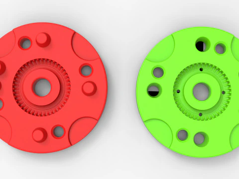Mold for diecast military tire 2 Scale 1 to 10 and 1 to 14 and 1 to 25 3D Print Model