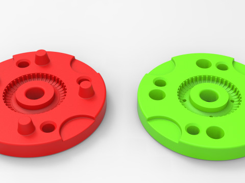 Mold for diecast military tire 3 Scale 1 to 10 and 1 to 14 and 1 to 25 3D Принт Модель