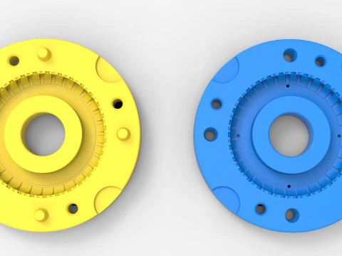 Mold for diecast military tire 5 Scale 1 to 10 and 1 to 14 and 1 to 25 3D Print Model