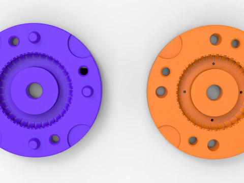 Mold for diecast military tire 5 Scale 1 to 10 and 1 to 14 and 1 to 25 3D Print Model