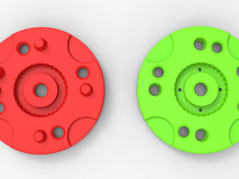 Mold for diecast military tire 5 Scale 1 to 10 and 1 to 14 and 1 to 25 3D Print Model
