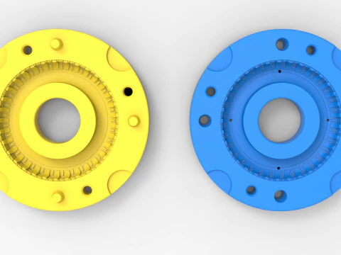 Mold for diecast military tire 6 Scale 1 to 10 and 1 to 14 and 1 to 25 3D Print Model