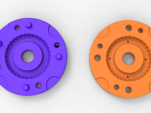 Mold for diecast military tire 6 Scale 1 to 10 and 1 to 14 and 1 to 25 3D Print Model