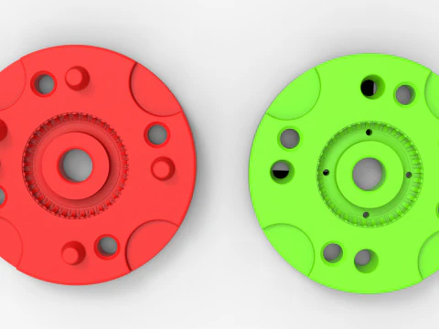Mold for diecast military tire 6 Scale 1 to 10 and 1 to 14 and 1 to 25 3D Print Model