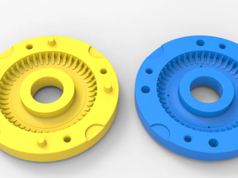 Mold for diecast military tire 7 Scale 1 to 10 and 1 to 14 and 1 to 25 3D Print Model