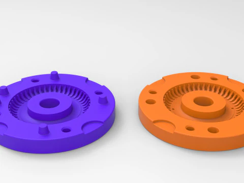Mold for diecast military tire 7 Scale 1 to 10 and 1 to 14 and 1 to 25 3D Print Model