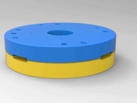 Mold for diecast military tire 8 Scale 1 to 10 and 1 to 14 and 1 to 25 3D Print Model