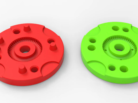 Mold for diecast military tire 8 Scale 1 to 10 and 1 to 14 and 1 to 25 3D Print Model
