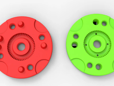 Mold for diecast military tire 8 Scale 1 to 10 and 1 to 14 and 1 to 25 3D Print Model