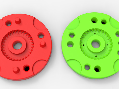 Mold for diecast military tire 10 Scale 1 to 10 and 1 to 14 and 1 to 25 3D Print Model