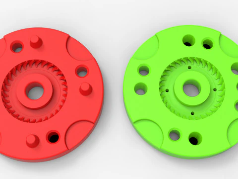 Forma do odlewanej ciśnieniowo opony wojskowej 10 Skala od 1 do 10 i od 1 do 14 oraz od 1 do 25 Model do druku 3D