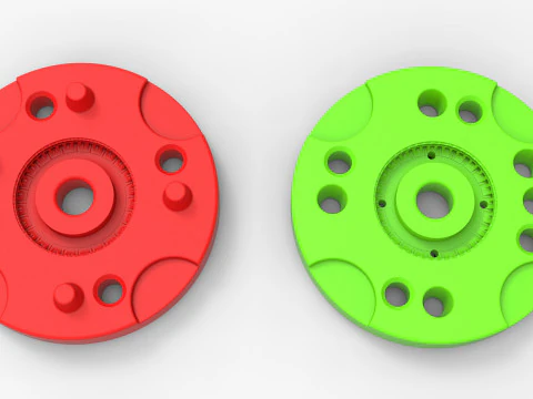 Forma do odlewanej ciśnieniowo opony wojskowej 12 Skala od 1 do 10 i od 1 do 14 oraz od 1 do 25 Model do druku 3D