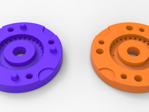 Mold for diecast military tire 13 Scale 1 to 10 and 1 to 14 and 1 to 25 3D Print Model