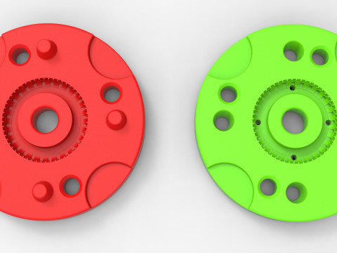 Mold for diecast military tire 13 Scale 1 to 10 and 1 to 14 and 1 to 25 3D Print Model