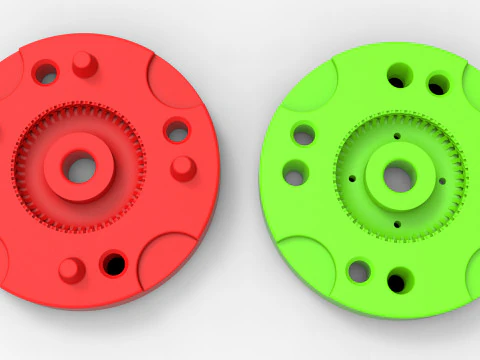 Forma do odlewanej ciśnieniowo opony wojskowej 14 Skala od 1 do 10 i od 1 do 14 oraz od 1 do 25 Model do druku 3D