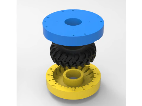 Mold for diecast Tractor tire 30 Scale 1 to 10 and 1 to 14 and 1 to 25 3D Print Model