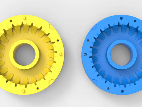 Mold for diecast Tractor tire 30 Scale 1 to 10 and 1 to 14 and 1 to 25 3D Print Model