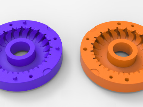 Mold for diecast Tractor tire 30 Scale 1 to 10 and 1 to 14 and 1 to 25 3D Print Model