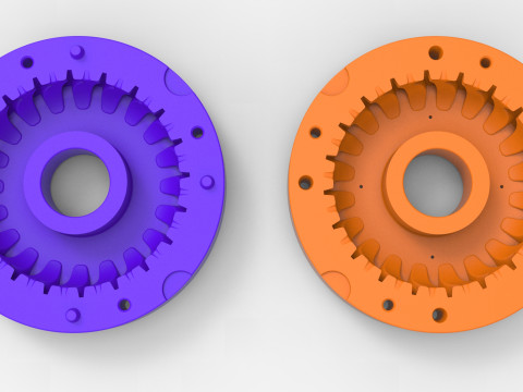 Mold for diecast Tractor tire 30 Scale 1 to 10 and 1 to 14 and 1 to 25 3D Print Model