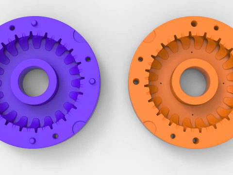Mold for diecast Tractor tire 30 Scale 1 to 10 and 1 to 14 and 1 to 25 3D Print Model