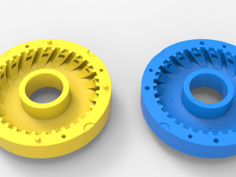 Mold for diecast Tractor tire 31 Scale 1 to 10 and 1 to 14 and 1 to 25 3D Принт Модель