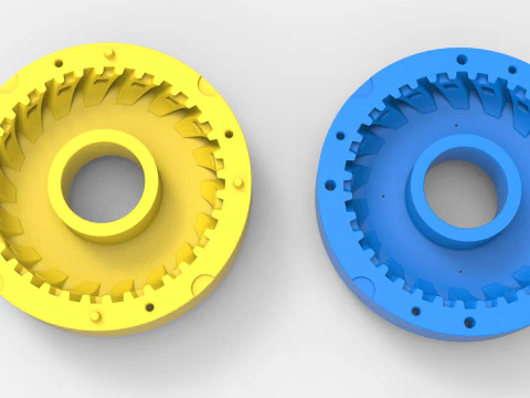 Mold for diecast Tractor tire 31 Scale 1 to 10 and 1 to 14 and 1 to 25 3D Print Model