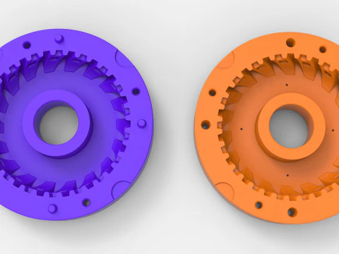 Mold for diecast Tractor tire 31 Scale 1 to 10 and 1 to 14 and 1 to 25 3D Print Model