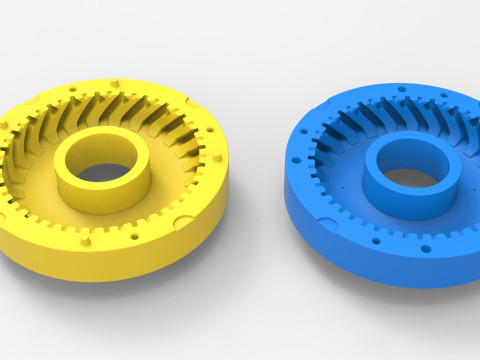 Mold for diecast Tractor tire 32 Scale 1 to 10 and 1 to 14 and 1 to 25 3D प्रिंट मॉडल