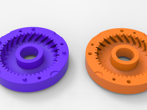 Mold for diecast Tractor tire 32 Scale 1 to 10 and 1 to 14 and 1 to 25 3D प्रिंट मॉडल