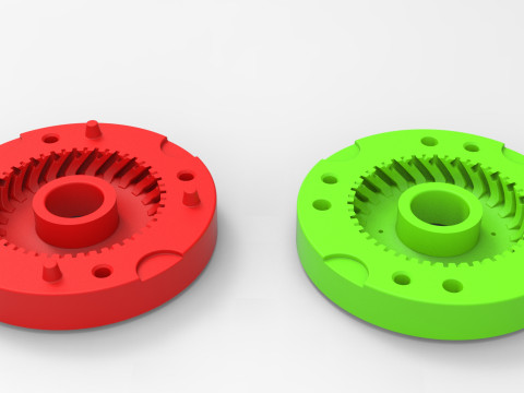 Mold for diecast Tractor tire 32 Scale 1 to 10 and 1 to 14 and 1 to 25 3D प्रिंट मॉडल
