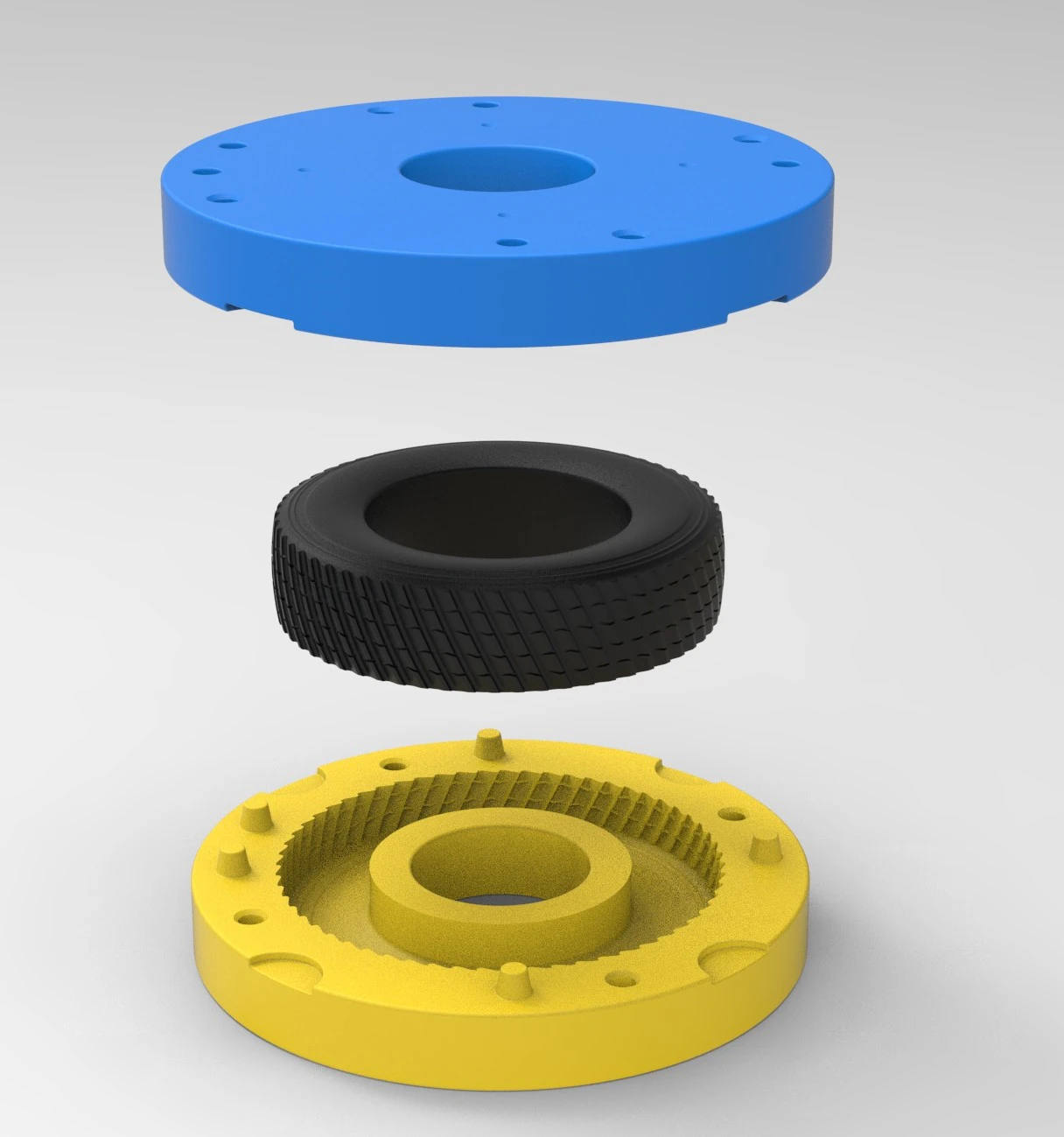 Forma do odlewanej opony do ciągnika 33 Skala od 1 do 10 i od 1 do 14 oraz od 1 do 25 Model do druku 3D .c4d .max .obj .3ds .fbx .stl .blend 