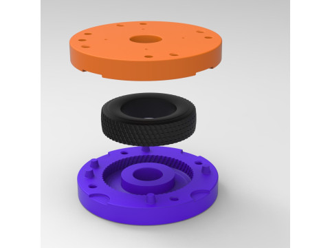 Mold for diecast Tractor tire 33 Scale 1 to 10 and 1 to 14 and 1 to 25 3D Print Model
