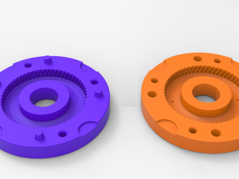 Mold for diecast Tractor tire 33 Scale 1 to 10 and 1 to 14 and 1 to 25 3D Print Model