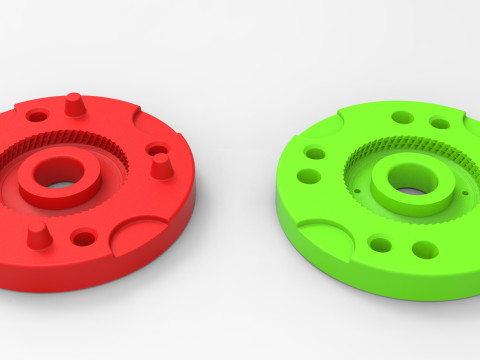 Mold for diecast Tractor tire 33 Scale 1 to 10 and 1 to 14 and 1 to 25 3D Print Model