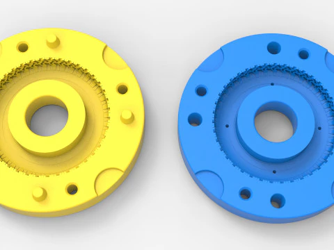 Mold for diecast Land Rover tire Scale 1 to 10 3D Print Model