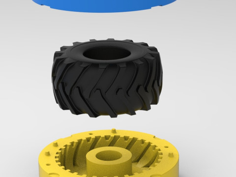 Mold for diecast Timberjack tire Scale 3Dプリントモデル